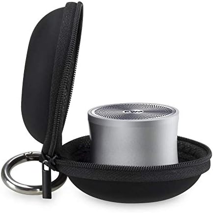 EWA portable audio bag showing three hundred and sixty degree zipper closure.