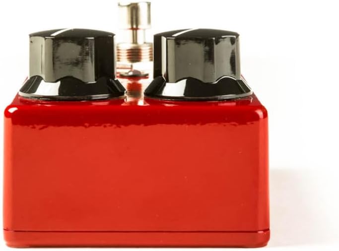 MXR Script Dyna Comp compressor pedal bottom view displaying battery compartment and label
