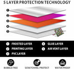 TracyArt fourteen inch laptop sticker adhesive backing showing bubble free air release texture design.