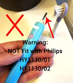 FUMEIKANG replacement heads showing the snap on connection for electric handles