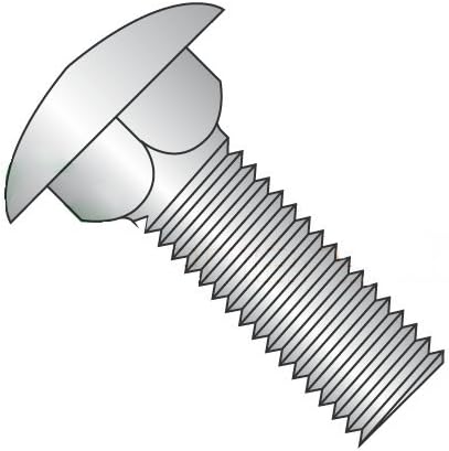 Newport Fasteners carriage bolts front view 100 pack