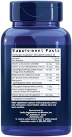 Life Extension Bone Restore supplement facts label