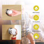 Two piece assembly of Betertek child proof door knob lock