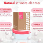 Handmade strawberry scented pH balancing soap for intimate feminine care.