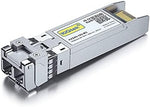 10Gtek fiber module showing side label and model specifications.