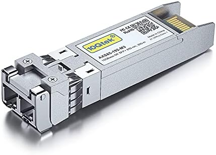 10Gtek fiber module showing side label and model specifications.