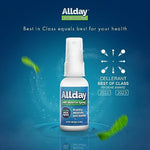 Allday maximum strength xylitol spray for chronic dry mouth relief.