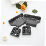 Close-up view of the durable locking latches for retractable baby barrier gates.