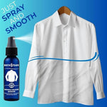 Travel friendly three fluid ounce clothing wrinkle spray for crease free garments