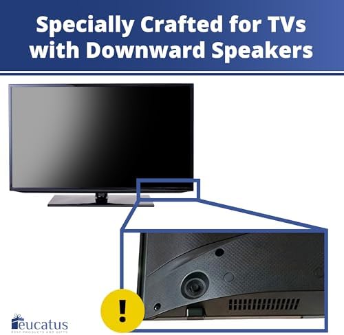 EUCATUS BEST PRODUCTS & GIFTS TV Speaker Passive Amplifier Set: Redirect Home Theater Sound Toward You, Not The Floor. Improve Sound Clarity. Great for Moms, Dads, Audiophiles, Seniors - Image 6