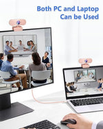 FWV pink computer camera angled view highlighting the premium glass optics
