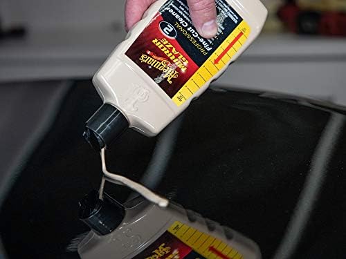 Back label view of Meguiar's Mirror Glaze professional paint cleaner detailing instructions for hand and machine polisher application.