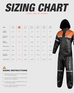 Side view of Panda Cycle Gear rain suit showing reflective strips