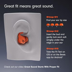 Spark Orange Beats Powerbeats Fit charging case open view