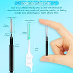 Jupwalz 2-in-1 soft silicone dental picks highlighting the flexible brush heads and non-slip handle