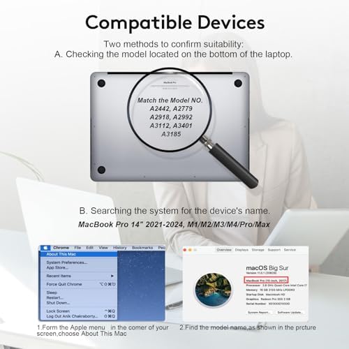 Detachable anti glare privacy filter shield being snapped onto a laptop bezel using integrated magnets