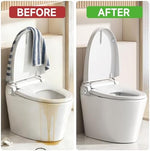 Clear toilet training cover with edge overflow prevention highlighting the flexible adhesive backing