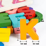 Side angle view showing the thickness and smooth premium build quality of the wooden blocks.