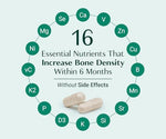 Detailed ingredient list on AlgaeCal bone supplement packaging