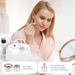 Close up of the ergonomic wands and vacuum glass tubes of the home use skin care device
