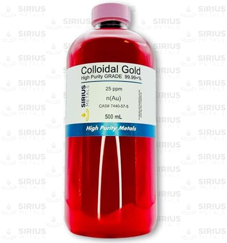 Authentic Sirius Metals True Colloidal Gold clear bottle packaging