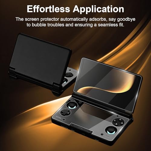 Scratch resistant tempered glass film for Ayn Thor top and bottom screens