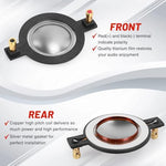 Side profile showing diaphragm height and mounting plate