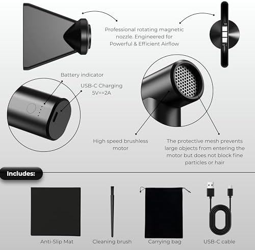 TrivesGo professional colorist tool close up of the ergonomic handle and cold air controls