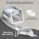 Argenens toddler toilet training set showing the included weekly magnetic tracking chart and overall product components.