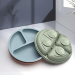 Three Pack Eascrozn Silicone Plate For Baby Led Weaning