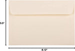 JAM Paper natural white envelopes with greeting card