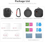 ULYVU heavy-duty action camera accessories kit packaging highlighting full compatibility specs.