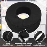 Briwooody karting neck protector hook and loop strap adjustment view