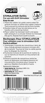 GUM Model 601 stimulator refills pack of three