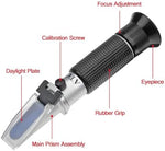 Applying liquid sample drops onto the main optical prism of the XRCLIF multiuse testing tool for precision measurement