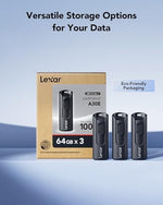 Lexar Type-A flash drive demonstrating compatibility with modern PC and Mac USB interfaces.