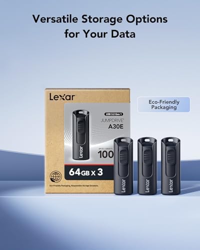 Lexar Type-A flash drive demonstrating compatibility with modern PC and Mac USB interfaces.