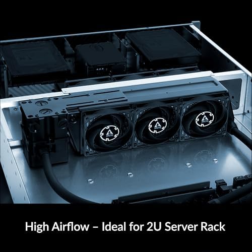 ARCTIC P8 Max black 80mm cooling fan rear exhaust view