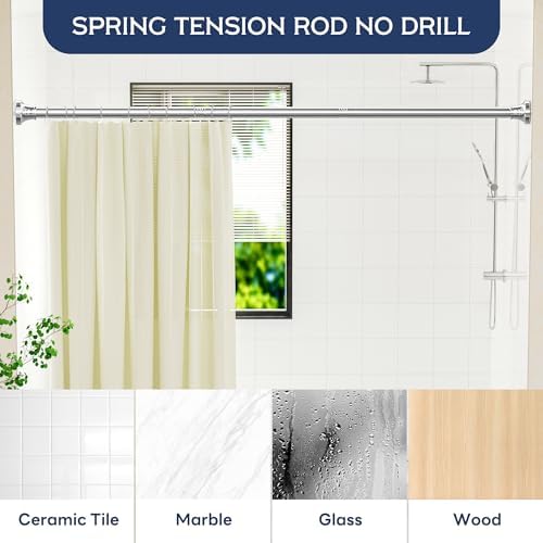 Starlatta stainless steel rod used as a closet organizer