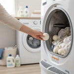 Upgraded version 2.6 inch quiet tumbling wool laundry balls pack