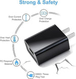 LYHBB USB-C wall charger connected to a tablet close-up view