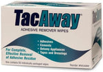 Individually wrapped Tacaway non-acetone wipes for sensitive skin care
