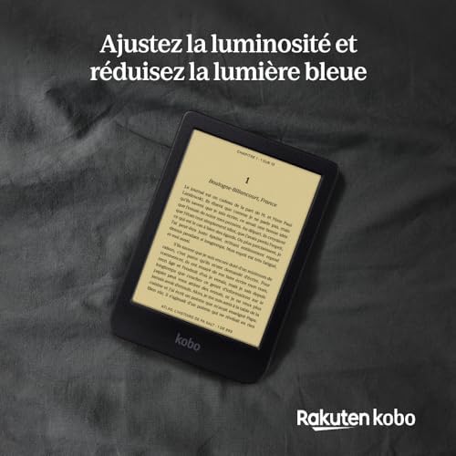 Kobo Clara BW eReader showing ComfortLight PRO brightness settings menu