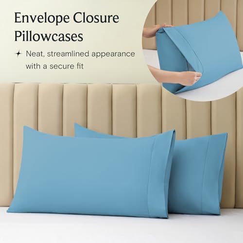 LuxClub twin sheet set contents flat sheet and pillowcases