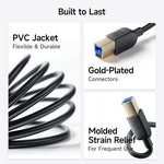 Cable Matters SuperSpeed USB 3.0 Type A to B Cable in Black 10 Feet - Image 7
