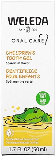 Weleda kids plant rich spearmint tooth gel with calendula extract ingredients