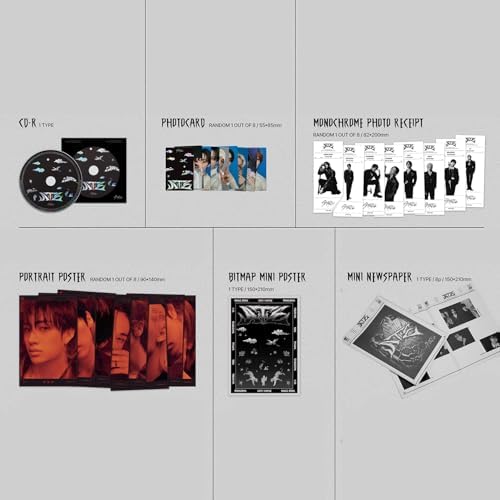Detailed view of the official Stray Kids photocard and durable polyvinyl chloride card inserts.