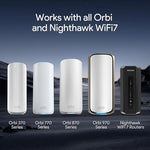 White dual pack network device bracket showing premium sleek finish for living room walls