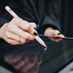 Complete protective accessory set featuring the pink pencil sleeve and adapter tether.