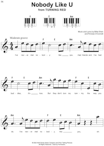 Disney Hits - Super Easy Songbook | Easy Piano Sheet Music Book for Beginners | Learn to Play Popular Disney Songs from Frozen, Moana and The Lion King | Piano Songbook for Students and Teachers - Image 7